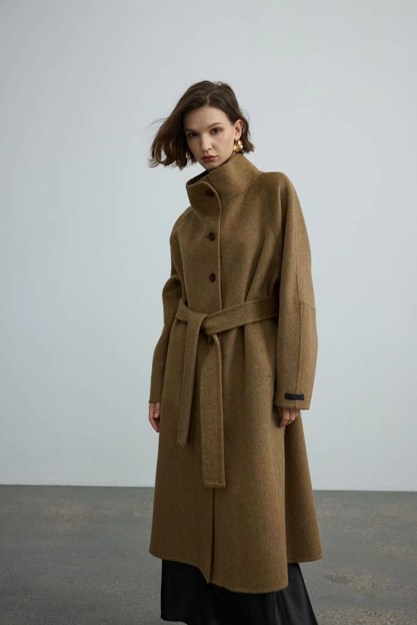 Handmade Double-Face 100% Single-breasted Wool Coat